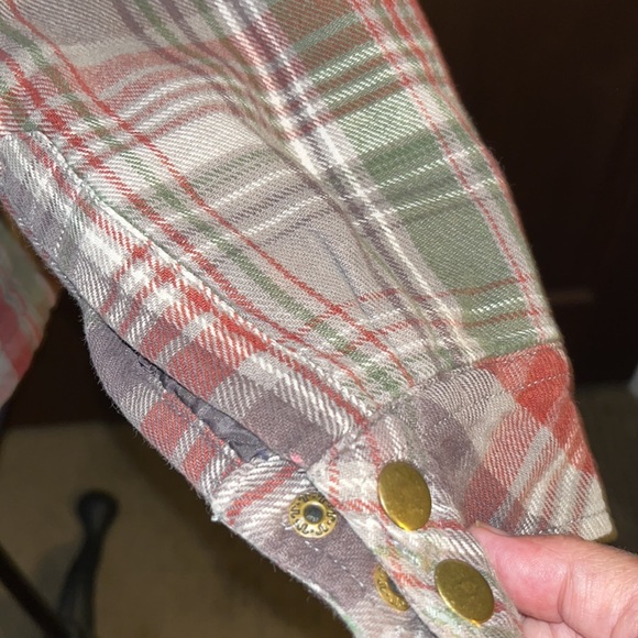 Quilted Hoodie & Plaid Jacket Size M - Picture 4 of 6